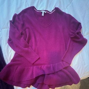 New blouse cashmere purple size1X